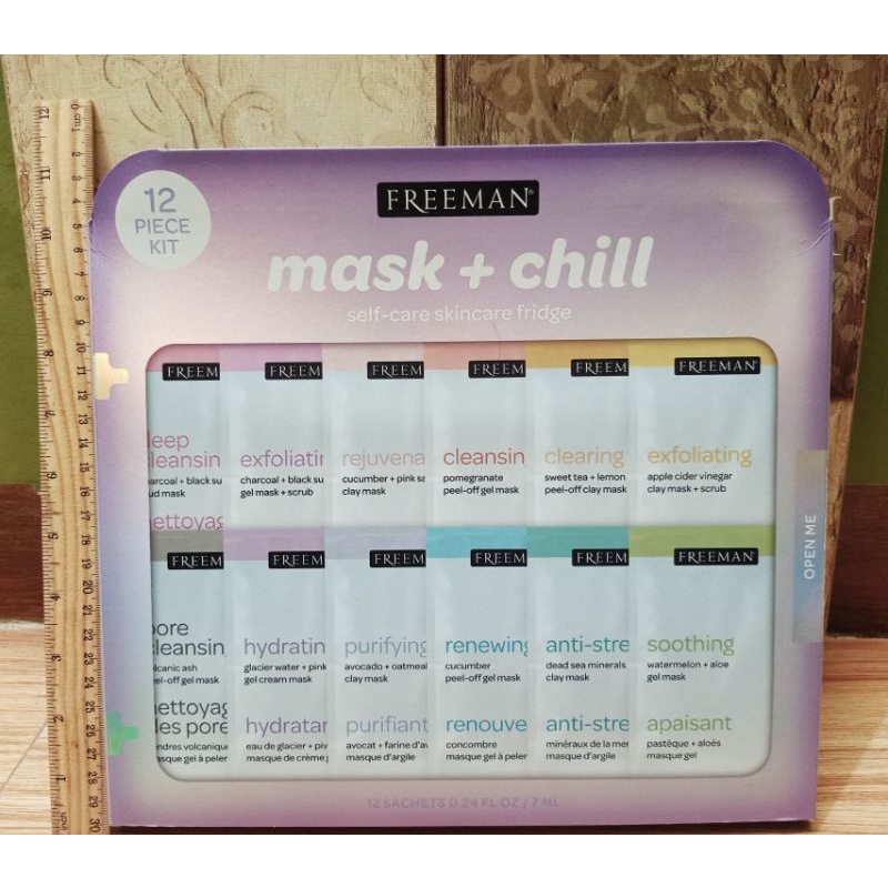 FREEMAN Mask + Chill Skin Care Fridge Kit (12 Sachets) | Shopee Philippines