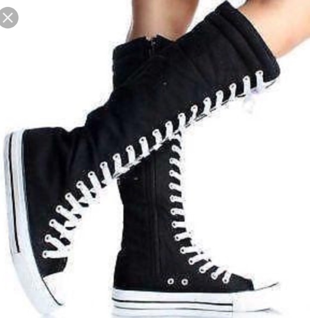 knee length converse sneakers