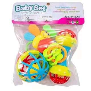 Baby rattle rattle musical instrument set baby early education puzzle rattle toy（）0-36 months
