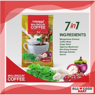 Daily Herbs Malunggay Coffee with Mangosteen Extract and Grape seed 7 in 1 Ingredients