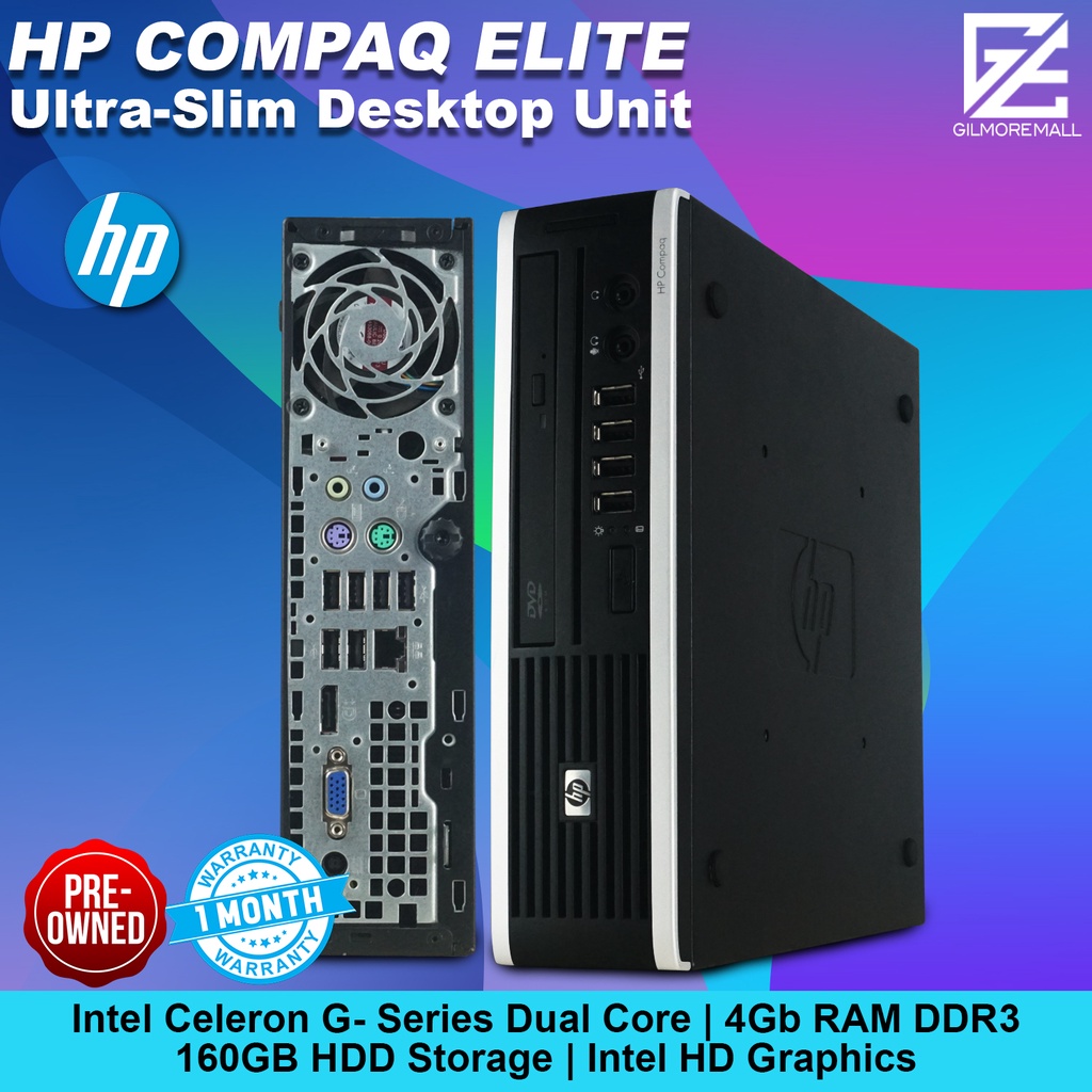 Blame Mordrin There is a need to HP COMPAQ ELITE ULTRA-SLIM DESKTOP UNIT | Intel Celeron G-Series Dual Core  | GILMORE MALL | Shopee Philippines