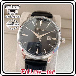 [In stock] Original Men Watches Seiko 5 21 Jewels Automatic Watch for Men Luminous waterproof Calendar Leather strap