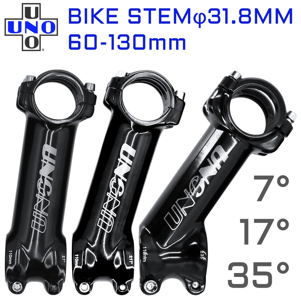 Details about   UNO MTB Bike Stem 31.8x60-130mm 7° Bicycle Handlebar Stem Riser Cycling Parts 