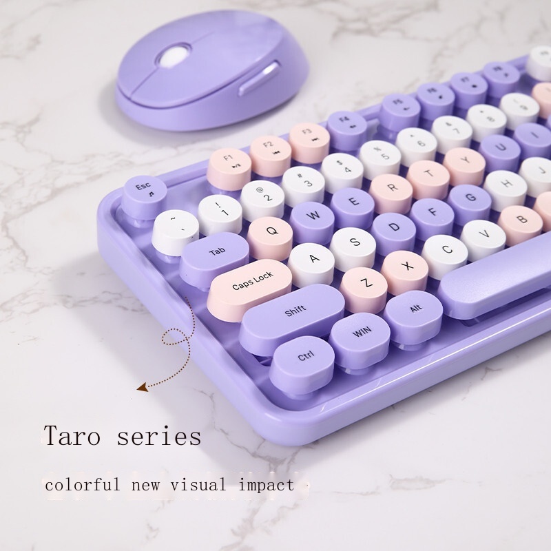 mofii Ferris hand wireless keyboard mouse set girl color purple cute
