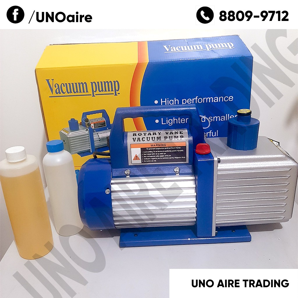 Vacuum Pump 1HP (2 or 1 STAGE) 12 CFM VP1100/VP2100 Rotary Vane