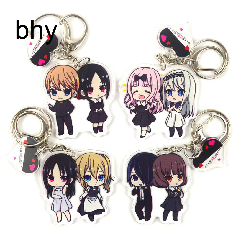 Kaguya Sama Love Is War Shinomiya Kaguya Fujiwara Chika Keychain Anime Keyrings Anime Characters Figure Pendants Key Chains Shopee Philippines