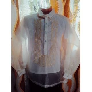Barong Tagalog organza fabric direct supplier for kids/adult 🇮🇹 #17