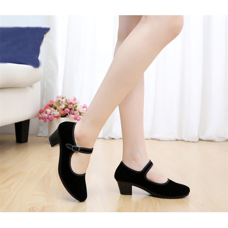 black mary jane work shoes