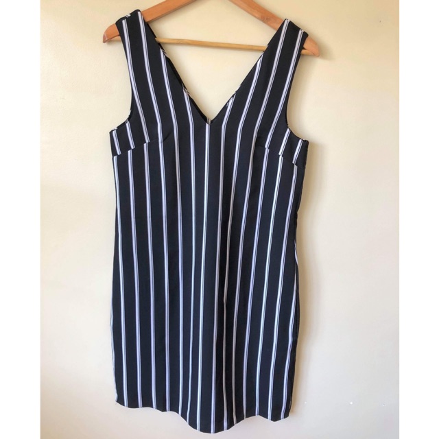 new look striped shirt dress