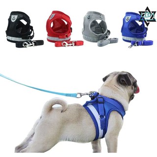 [COD&READY] Cat Dog Harness Vest Reflective Walking Lead Leash for Puppy Dog with harness for dog