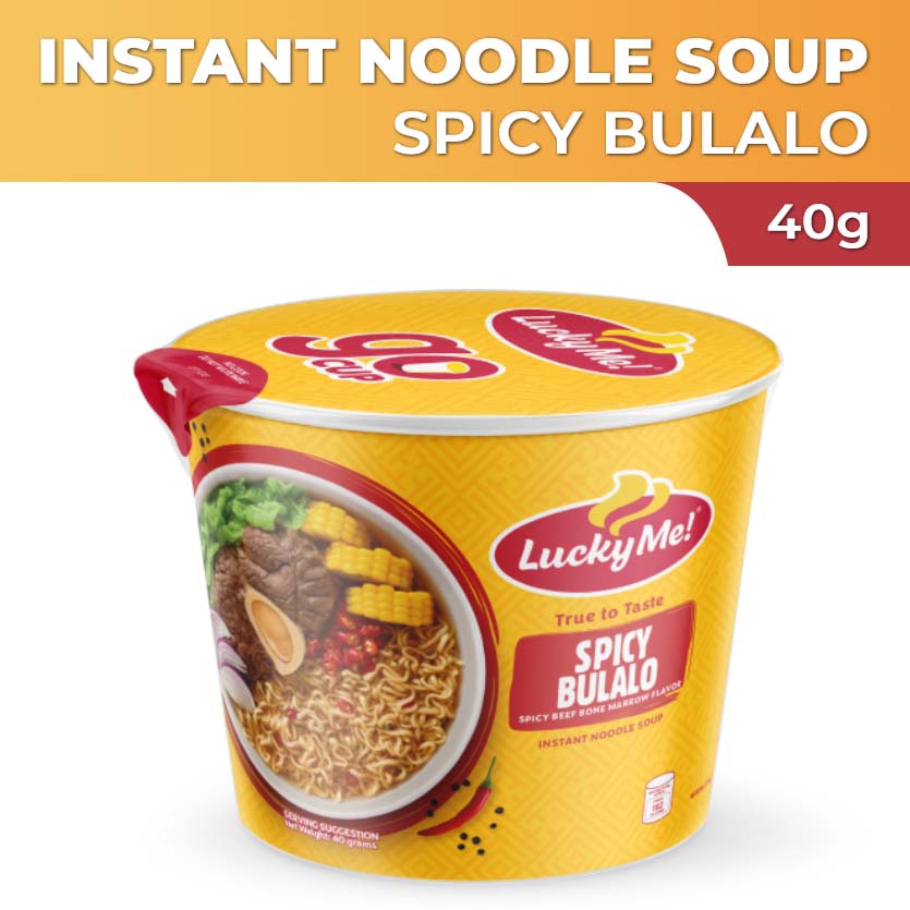 Lucky Me! Go Cup Mini Instant Noodle Soup Spicy Bulalo 40g Shopee