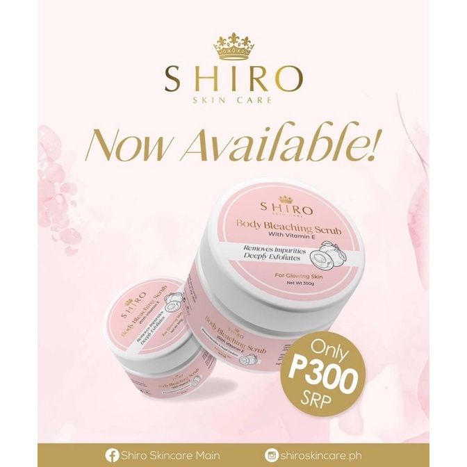 BODY BLEACHING SCRUB BY SHIRO Shopee Philippines