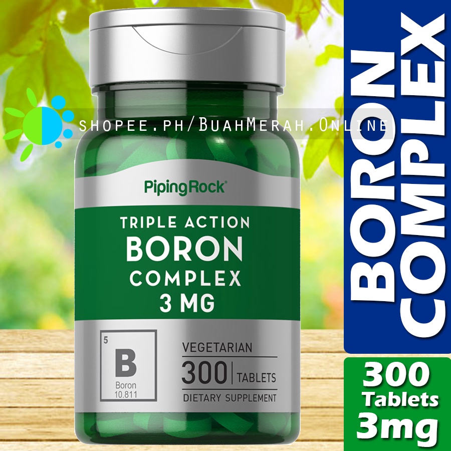 BORON COMPLEX TRIPLE ACTION 3mg x 300 Tablets Boron as Citrate