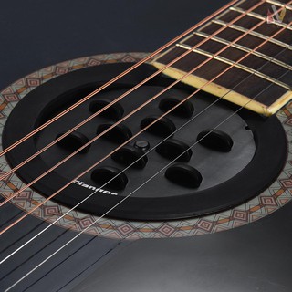 Moh Sound Hole Cover Black Rubber Guitar Sound Hole Cover Block for Acoustic Classic Guitar 41''/42'' 