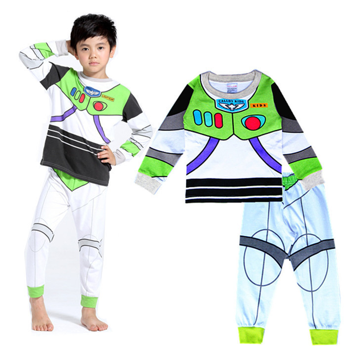Age 1-7yrs Kids Baby Boys Pajamas Set Cartoon Hulk Ironman Sleepwear Toddler Long Sleeve Pyjamas jYp