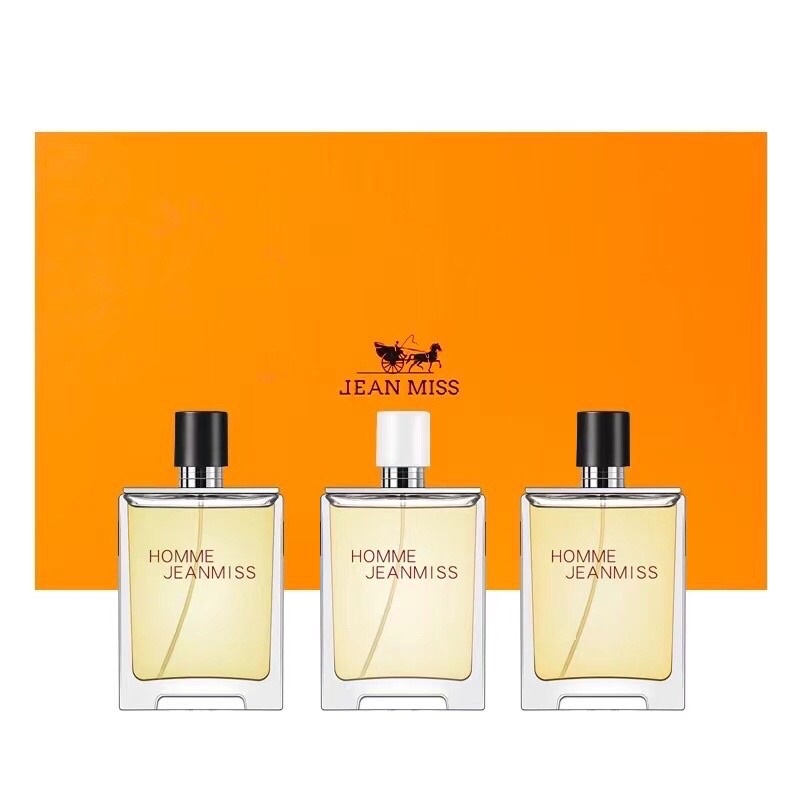 Romantic partys JEAN MISS HOMME men's cologne set wood fragrance gift box set Shopee Philippines