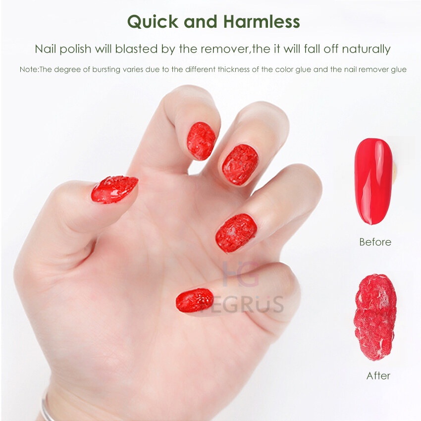 HEGRUS magic remover gel polish Nail fluid Remover No Damage Nail ...