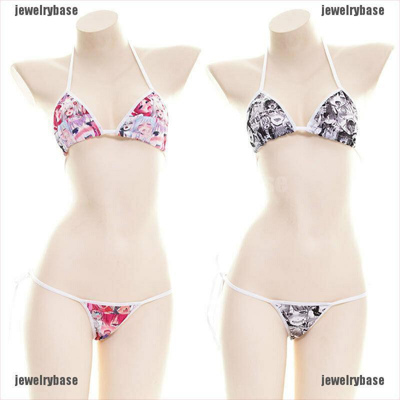 Base] Japanese Printed Bikini Set Lace Up Bra Thongs Sexy Lingerie Swimsuit  Swimwear [PH] | Shopee Philippines