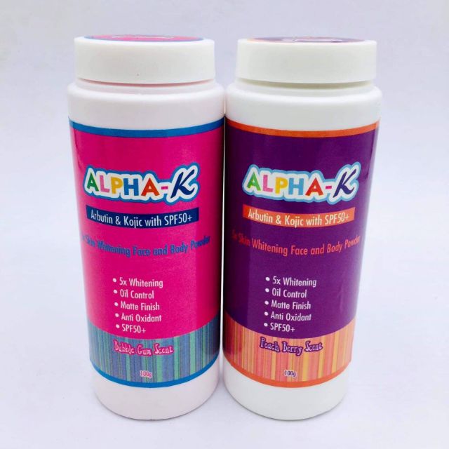 ALPHAK Skin Whitening Face and Body Powder 100g Shopee Philippines