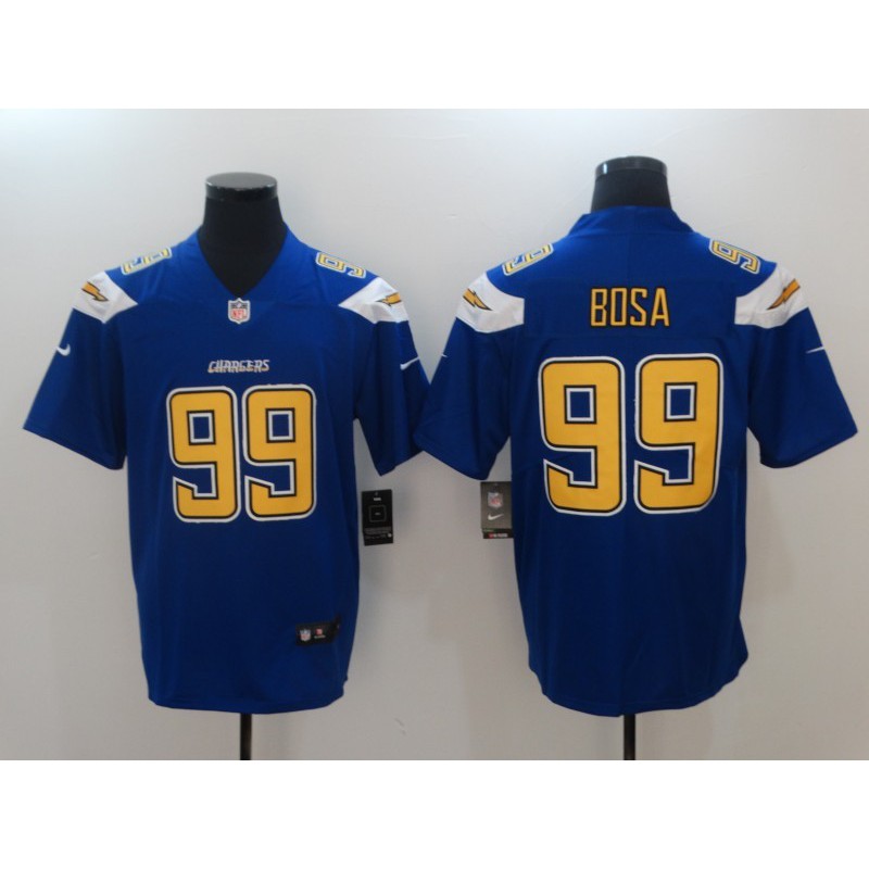 black and white chargers jersey