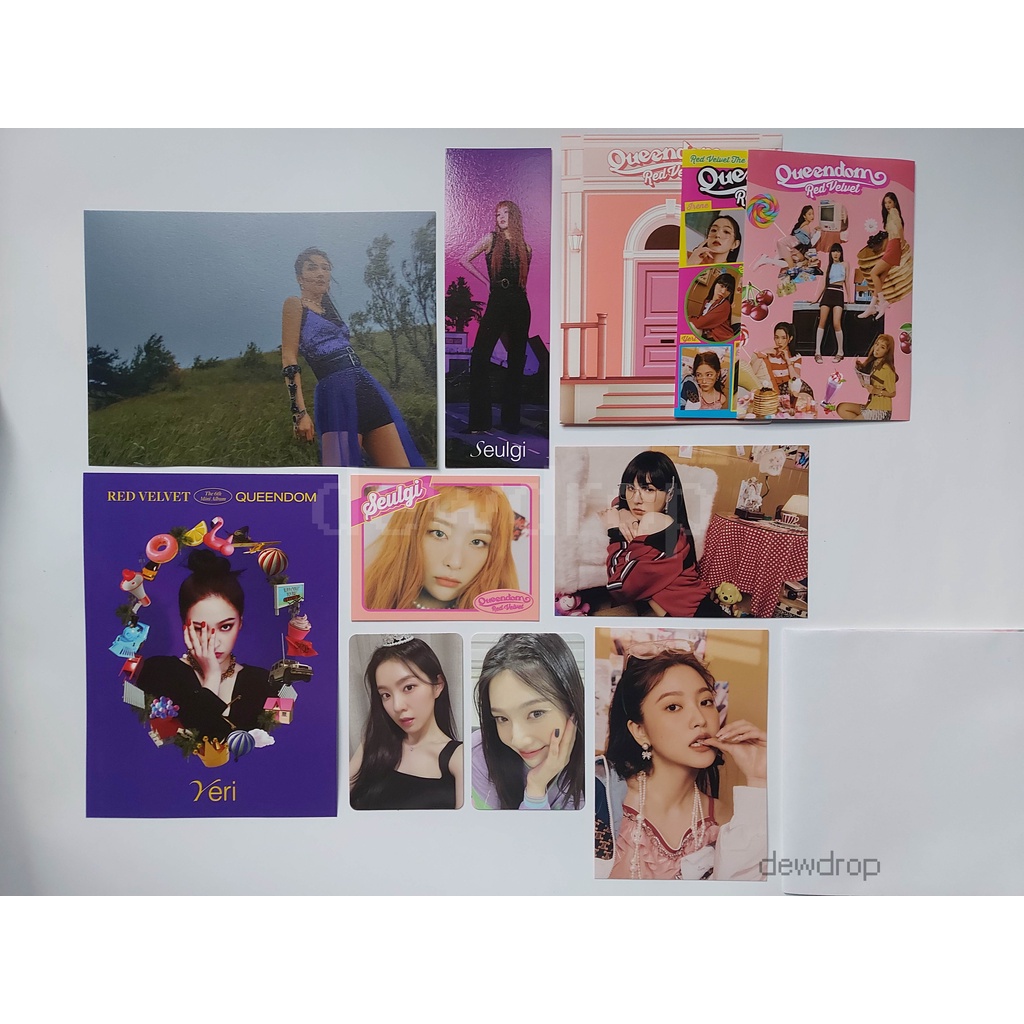 [ONHAND/OFFICIAL/TINGI] RED VELVET Queendom Album Inserts | Photocard ...