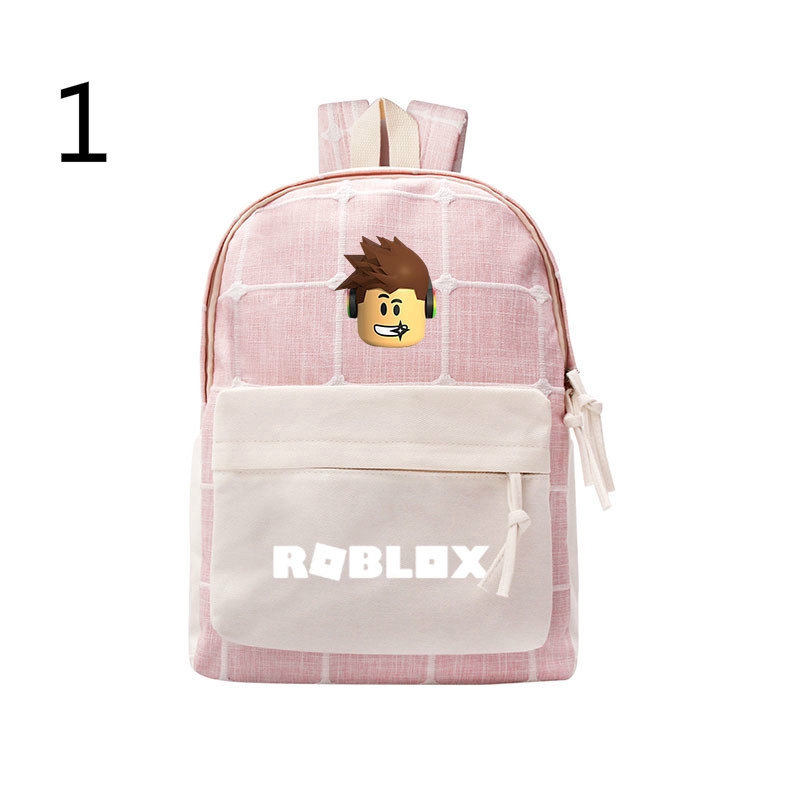 Game Roblox Backpack Fashion Shoulder Bags Plaid Bags Student Casual Canvas Bags Lady School Bags Shopee Philippines - roblox kids favorite game boys 18 school backpack shoulder