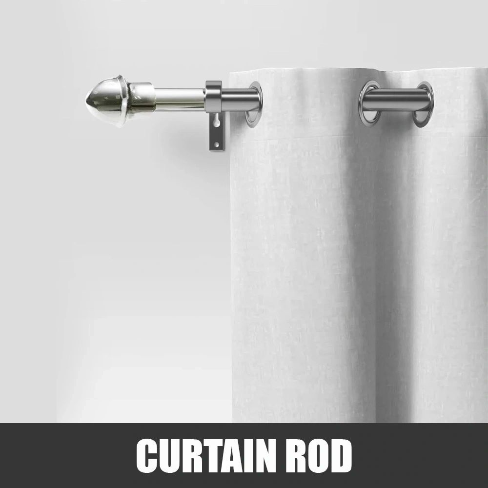 RMZ 75150CM Adjustable Extendable Curtain Rod Set Diameter 1619mm