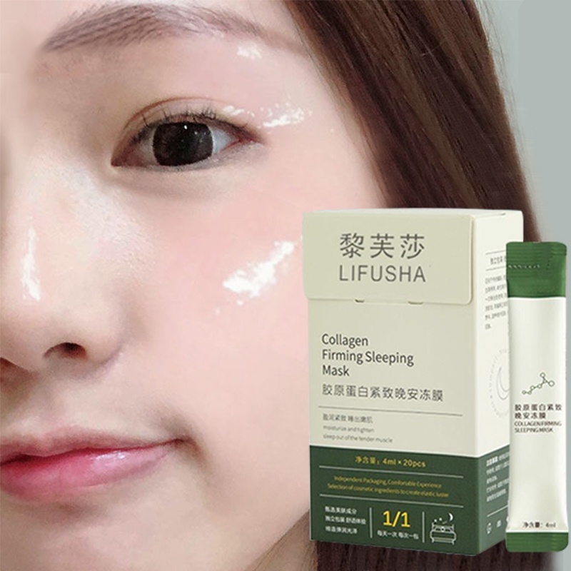 20PCS Lifusha Collagen Firming Sleeping Mask Frozen Collagen Mask Face