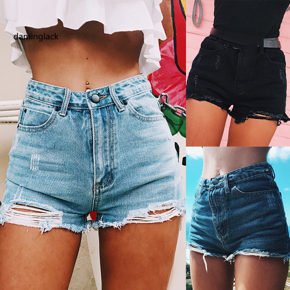 frayed waist jeans