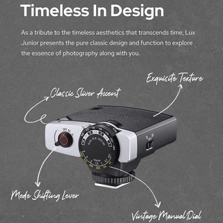 GODOX Lux Junior Retro Design Flash for Digital and Film Cameras w/ Center Pin Sync Port MVP CAMERA #8