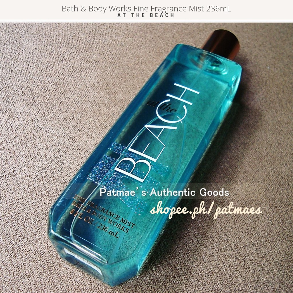 Bath And Body Works Fine Fragrance Mist At The Beach 236ml Shopee Philippines
