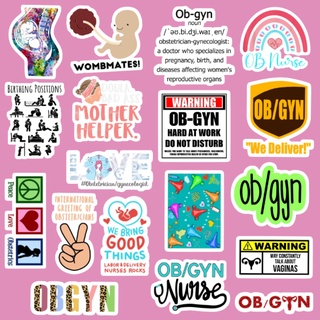 50 pcs. OB GYN stickers | water proof | FUTURE OBSTETRICIAN ...