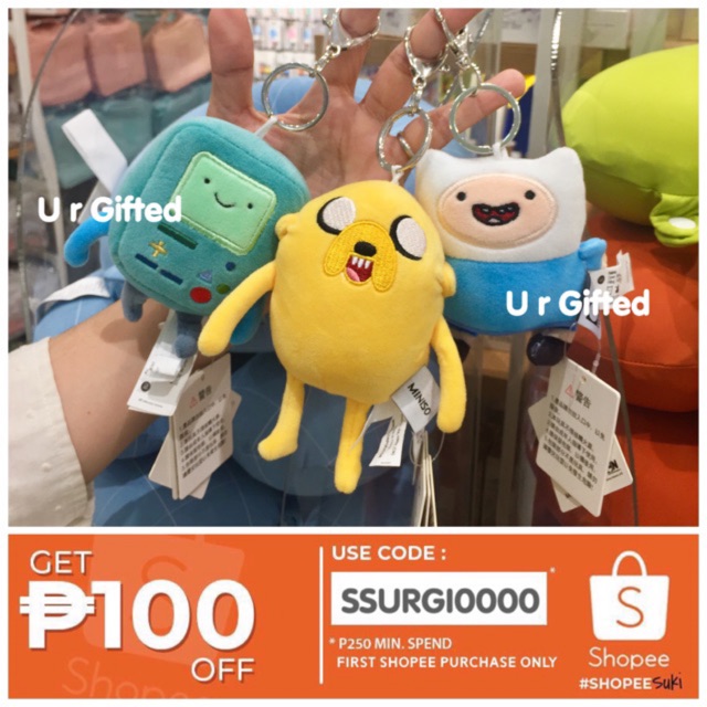 adventure time plush miniso