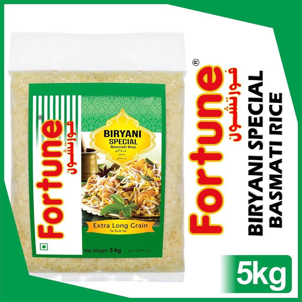 Fortune Biryani Special Basmati Rice 5kg Promo Sale (In Pouch) Shopee
