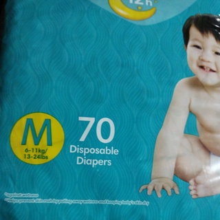 Pampers  Medium baby dry 70pcs/140pcs Diapers.ALOE SCENT (choose variations) #3