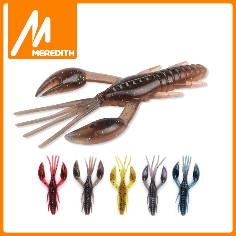 MEREDITH Dolive Craw 50mm 65mm 80mm Fishing Lures Craws Shrimp Soft ...