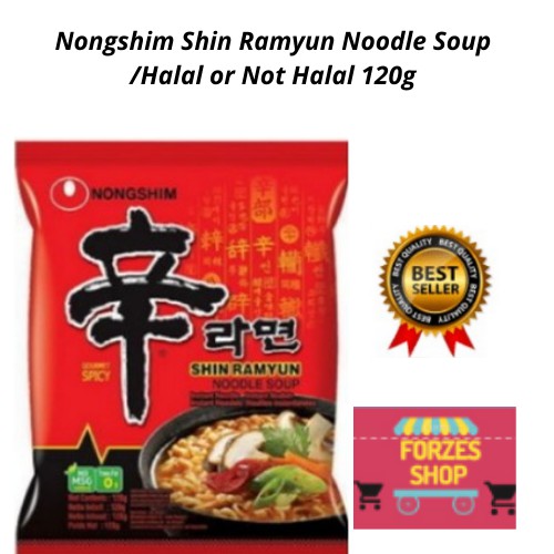 Nongshim Shin Ramyun Noodle Soup /Halal or Not Halal 120g Shopee