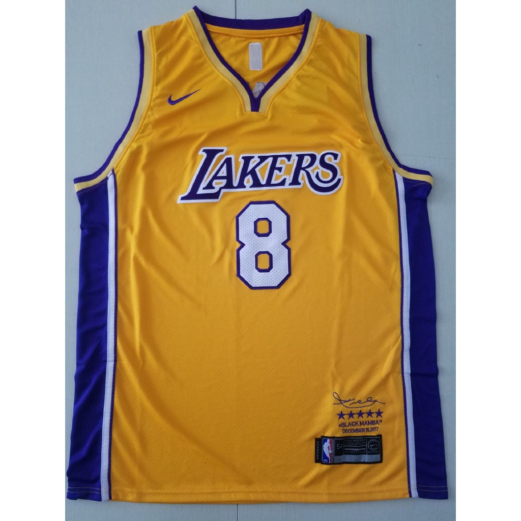 lakers black yellow jersey