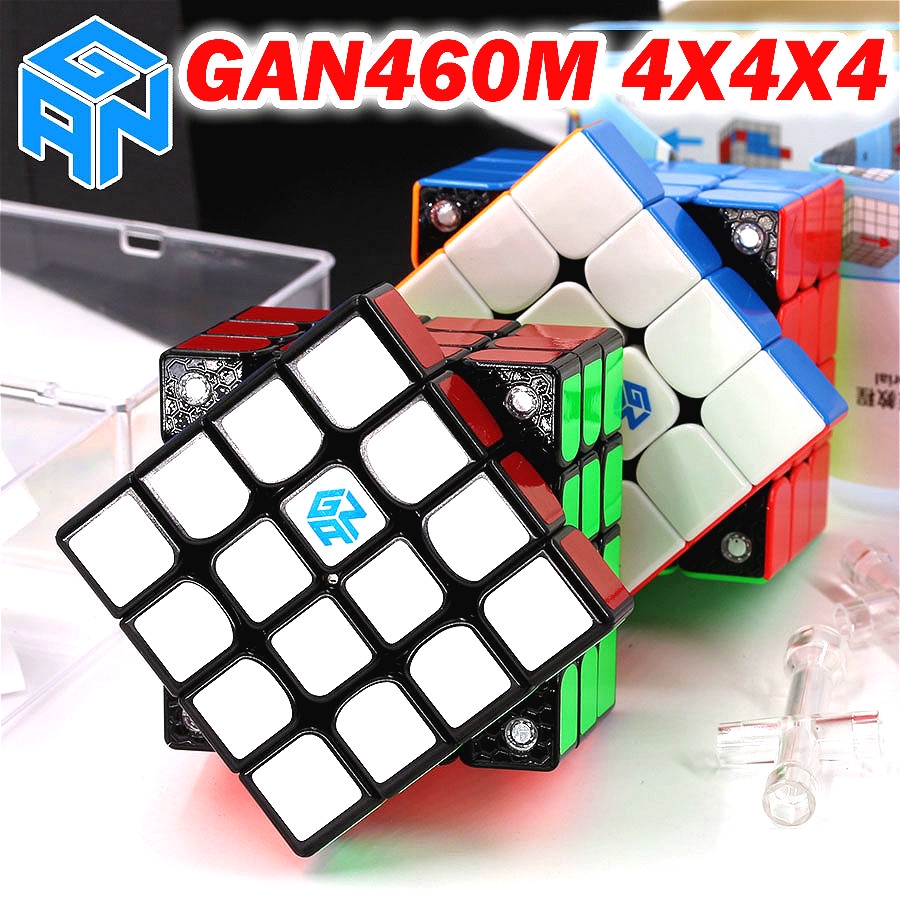 Gan460 M 4x4x4 Speed Magic Cube Magnetic Professional 4 4 4 Rubik S Cube Educational Toys Gan 460 M Shopee Philippines