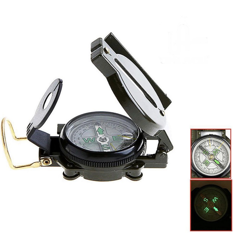 Small Mini Pocket Army Style Compass Military Camping Hiking Survival Marching 