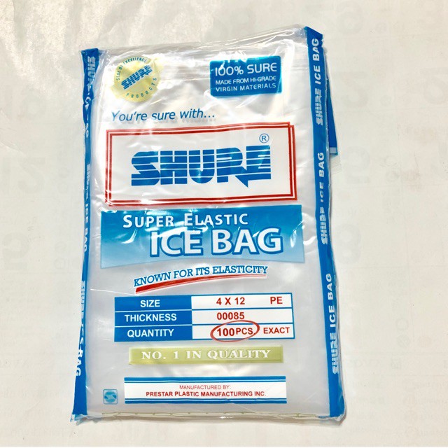Shure ICE BAG 4x12 pack/100pcs | Shopee Philippines