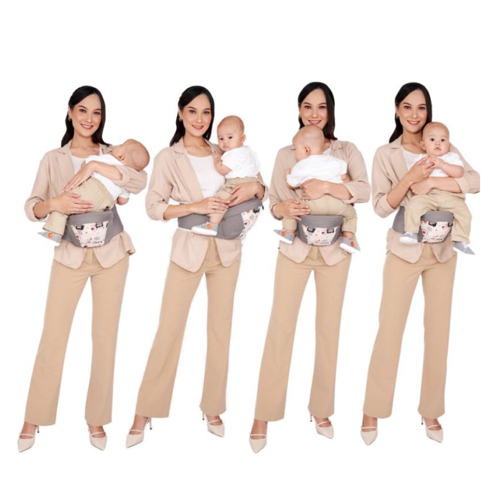 7in1 Way Front Carrier Latest Model 2023 MOMS BABY Hipseat Baby + Head Protector BY-197 Latest Model Baby Carrier Front Sitting Baby Carrier Side Baby Carrier Multifunctional Carrier Instant Baby Carrier Anti-Stress Baby Carrier — view 6