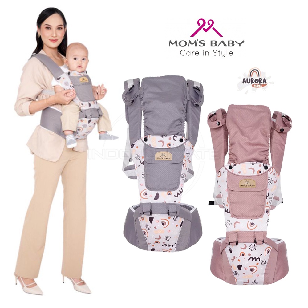 7in1 Way Front Carrier Latest Model 2023 MOMS BABY Hipseat Baby + Head Protector BY-197 Latest Model Baby Carrier Front Sitting Baby Carrier Side Baby Carrier Multifunctional Carrier Instant Baby Carrier Anti-Stress Baby Carrier — view 7