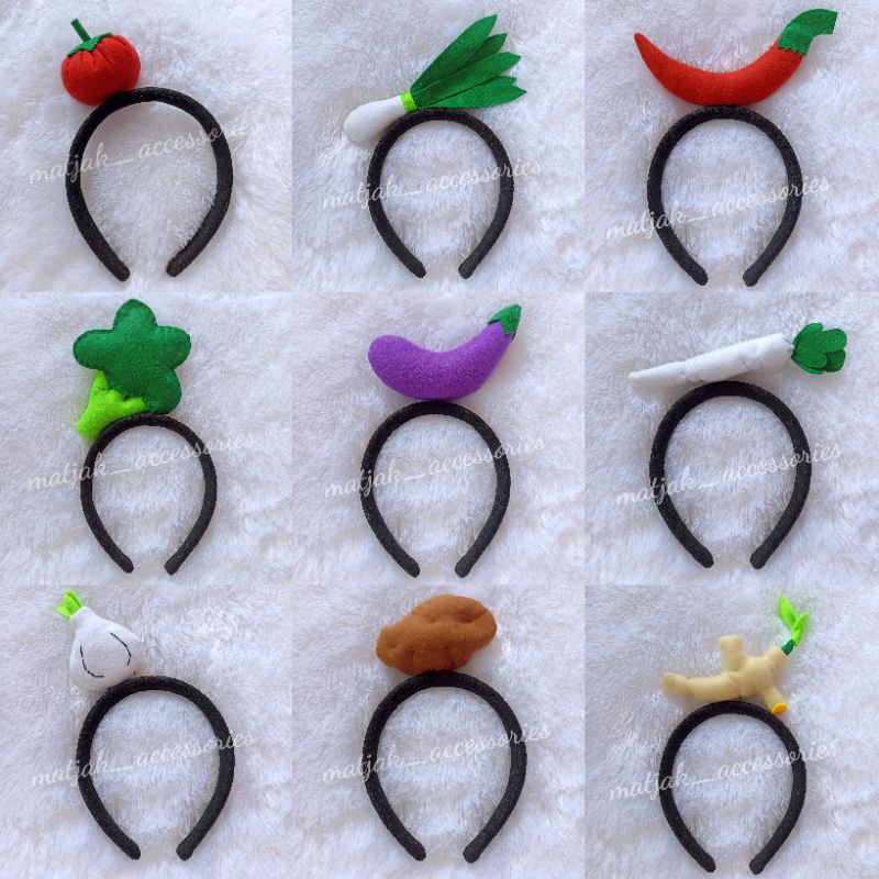 Headband Character Fruit Vegetable Fruit Vegetable Spice Tomato