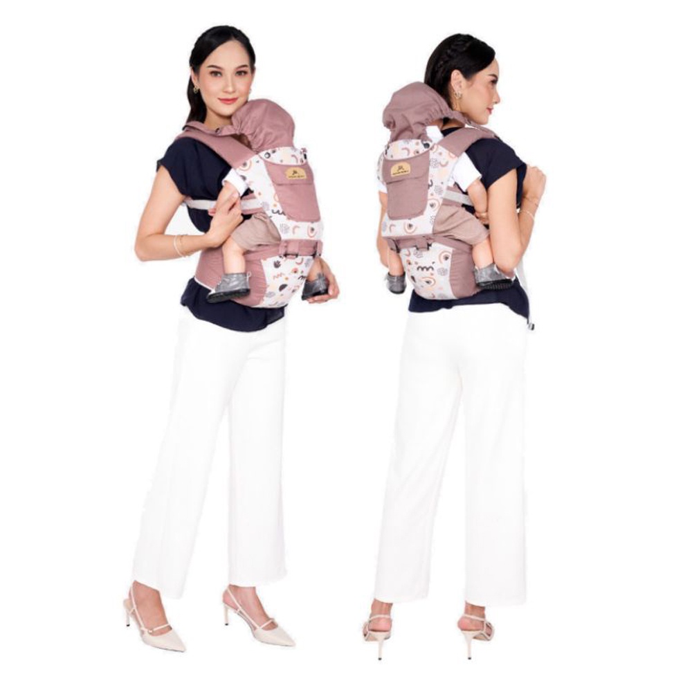 7in1 Way Front Carrier Latest Model 2023 MOMS BABY Hipseat Baby + Head Protector BY-197 Latest Model Baby Carrier Front Sitting Baby Carrier Side Baby Carrier Multifunctional Carrier Instant Baby Carrier Anti-Stress Baby Carrier — view 5