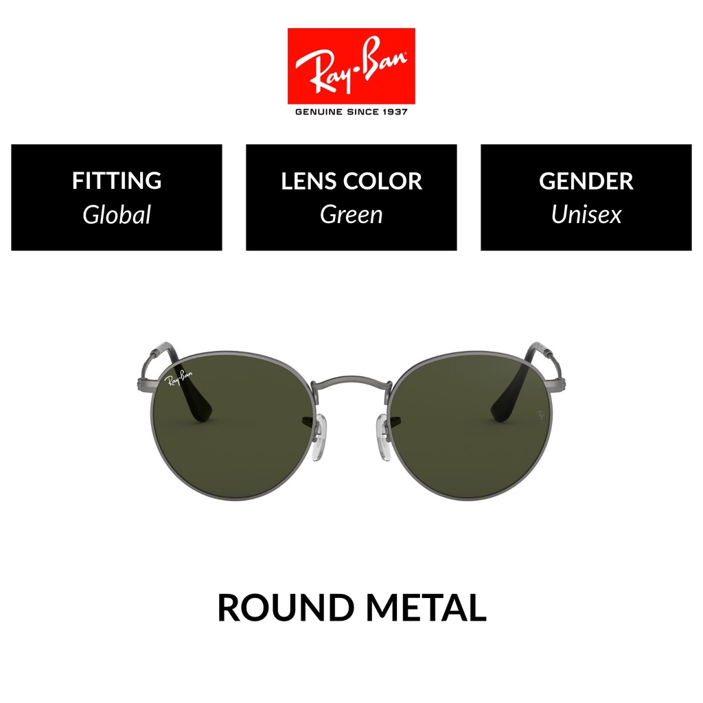 Ray-Ban Round Metal - RB3447 029 - Sunglasses | Shopee Philippines