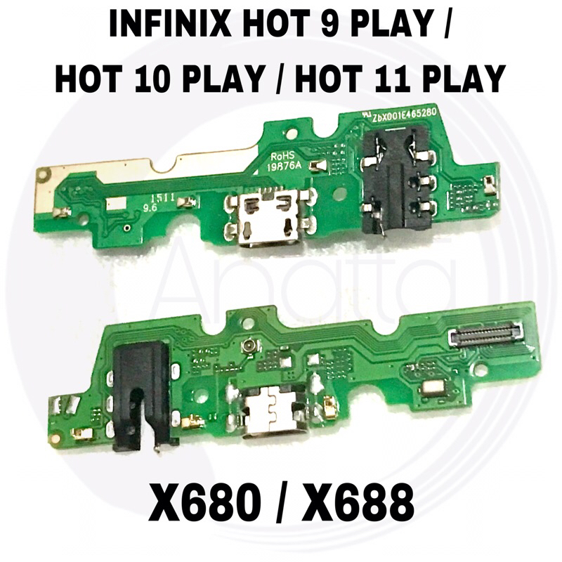 Infinix Hot 91011play X680 X688 X688b X688ccon Tc Charging Port Charger Board Cas Connector 