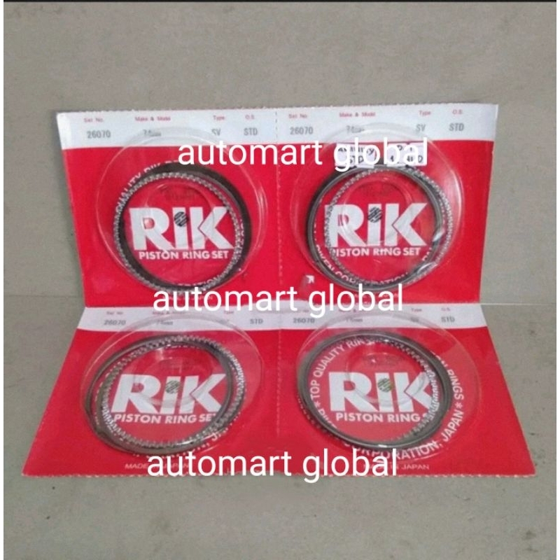 Piston ring Suzuki esteem amenity g13B Riken Japan Shopee Philippines