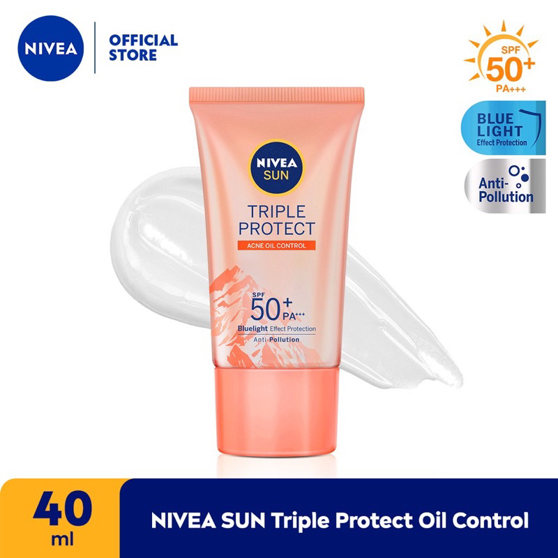 Nivea SUN FACE Triple Protect Oil Control serum SPF 50+ PA+++++ 40m ...