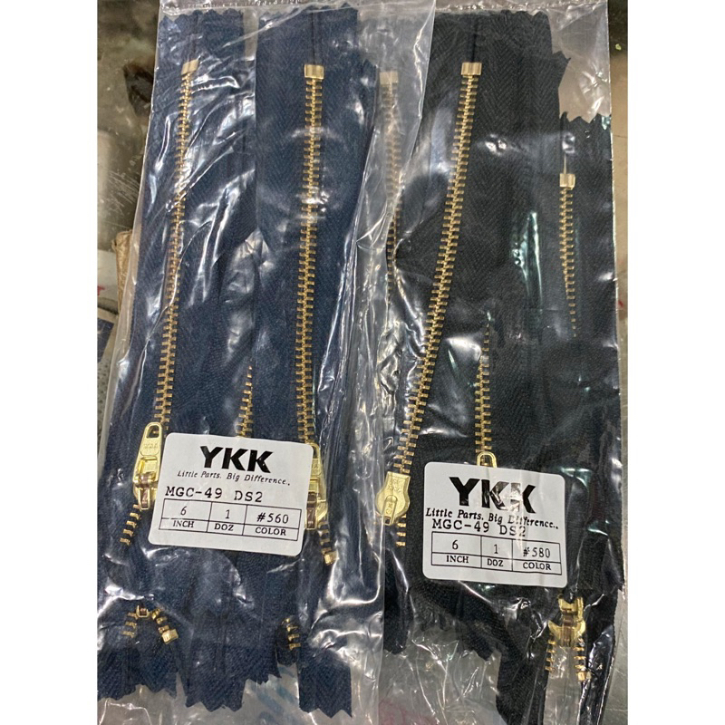 Ykk 6inch (15Cm) MGC 49cm Jeans Zippers per Dozen/levis Zippers | Shopee  Philippines